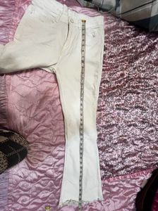 Boot Cut White Denim