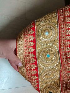Only Lehnga Saree With Original Mirrors.