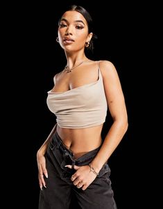 ASOS strappy cross back crop top