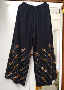black kantha work palazzo