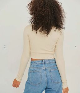 Tie-Front Long Sleeves(L)
