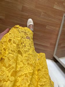 Forever 21 Yellow Mini Skirt