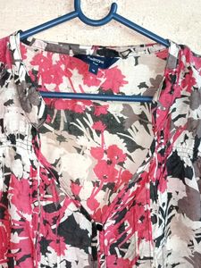 Floral Sleeveless Blouse Oversized Multicolour