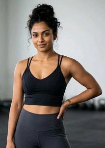 Stylish Black Sports Bra