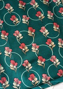 Beautiful Floral Print dress material with Dupatta