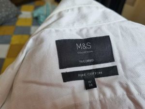 Men's Classic White Button-Down Shirt