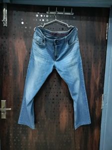 Classic Blue Wash Flare Jeans
