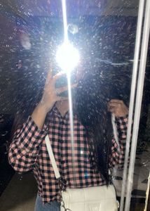 MAX Pink Plaid Top