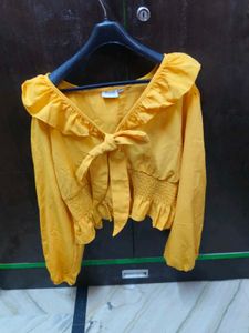 Stylish yellow top