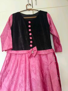 Pink &amp; Black Party Dress