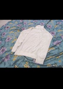 White Turtleneck Long Sleeve Top xxl