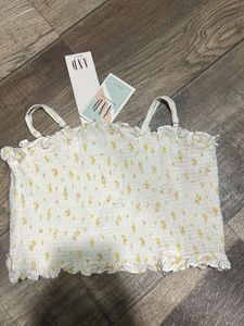 Floral Smocked Tube Top