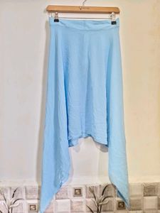 Flowy Asymmetrical Baby Blue Skirt