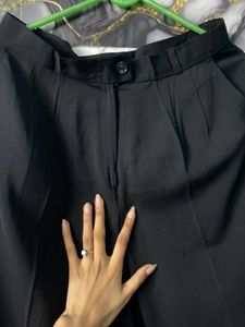 Black Wide Leg Trousers