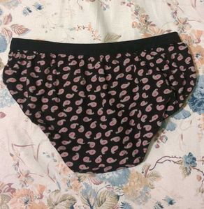 Black &amp; Pink Paisley Panties