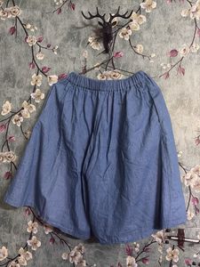 Light Wash Denim Culottes