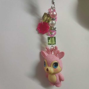 Kawaii Pink Deer Charm 🦌🌸🌿