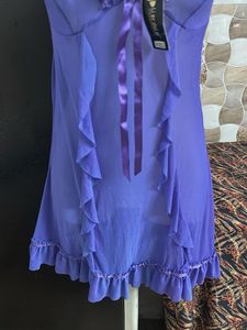 Sheer Purple Babydoll Nightie