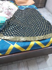 Designer Embroidered Blouse With Skirt And Dupatta