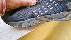 black sneakers