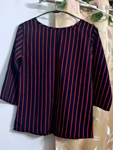 👚Striped Navy &amp; Red Top