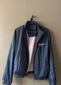 Lightweight polyester windbreaker jacket