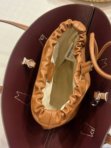 Chic Brown Faux Leather Tote Bag