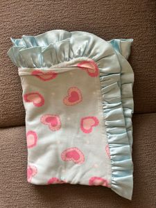 Heart Print Baby Blanket