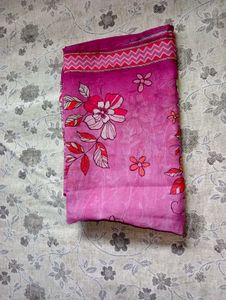 Elegant Pink Floral duppattta