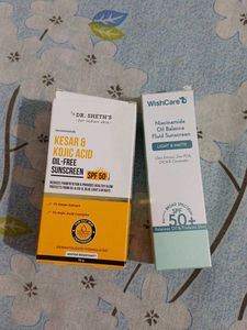 Dr Sheth’s & Wishcare Sunscreens combo