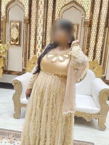 Elegant Golden Ethnic Gown