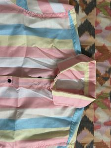 Men's Striped Short Sleeve Summer Shirt