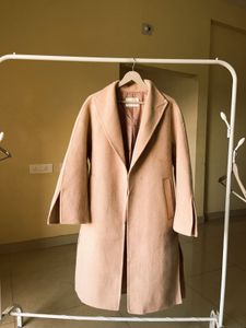Elegant Blush Pink Trench Coat