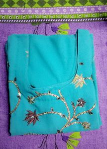 Fully Embroidery Kurti With Lining