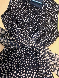 Polka Dot Chiffon Dress