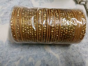 Gold Tone Bangle Set of 30