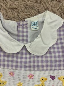 Cute Lavender Gingham Dress