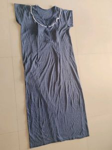 Striped Button-Up Nightgown