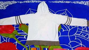 White Zip-up Hoodie