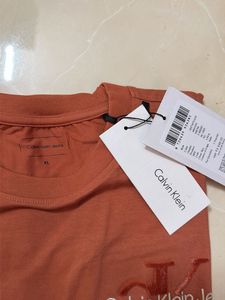 Calvin Klein Logo CK T-Shirt - Burnt Orange