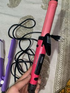 Hair Straightener &amp; Curling Iron Set
