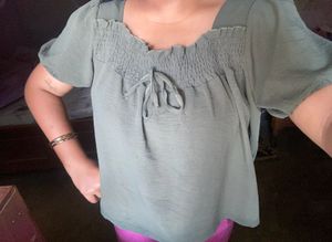 Chic Smocked Square Neck Top