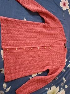 Pink Knitted Cardigan