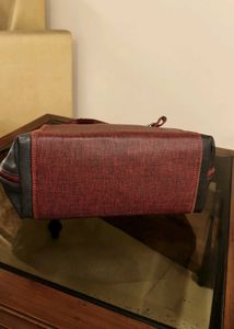 Bagit Red Black Stylish Functional Handbag