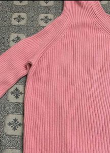 Pink Turtleneck Sweater