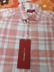 Men's Pink Plaid Shirt
