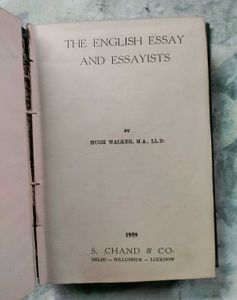The English Essay &amp; Essayists by Hugh Walker