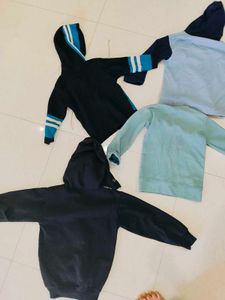 6 Kids Hoodies and Sweaters Bundle