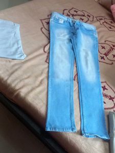 Stylish Light Blue Denim Jeans