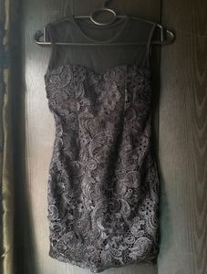 Elegant Black Lace Dress
